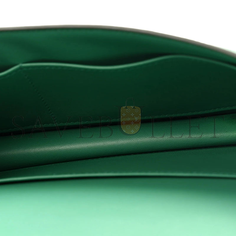 HERMES MASTER CONSTANCE ELAN EPSOM VERT VERTIGO GOLD HARDWARE (26*16*6cm)